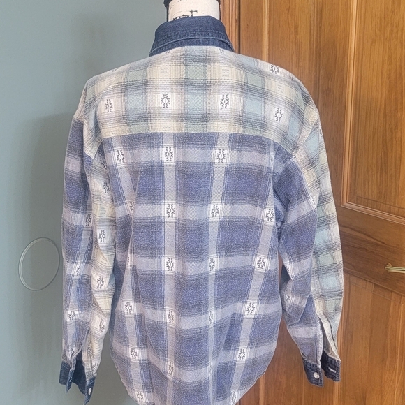 D Mode Classix Vintage 80s Western Womens Button Front Top Size‎ Medium - Picture 9 of 11